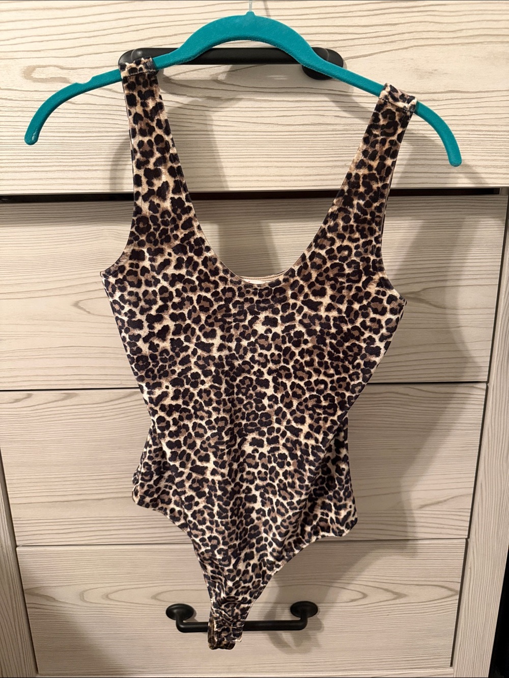 Elodie Leopard Print Bodysuit - Brown/Black